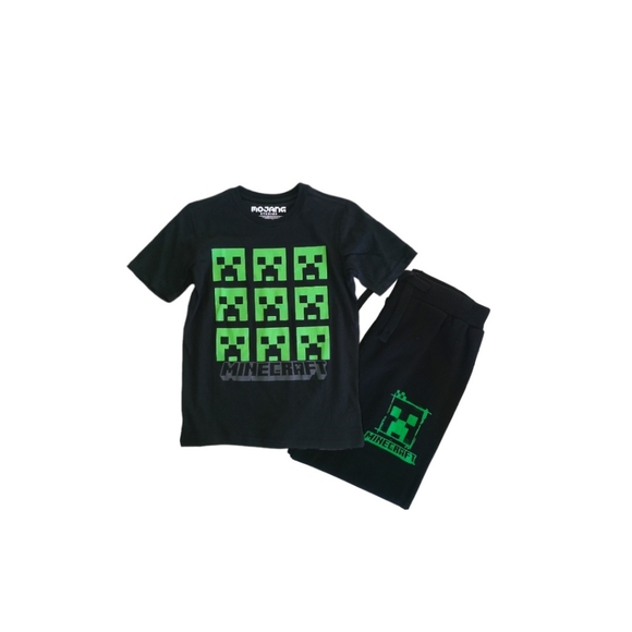 Minecraft Boys 2 Pieces Graphic T-shirt and Sweatpants Set - Picture 2 of 4
